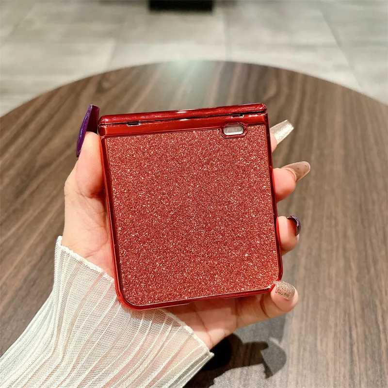 Compatible with Honor Magic V Flip2 phone case, foldable screen, China Red luxury diamond-studded drop-proof protective case