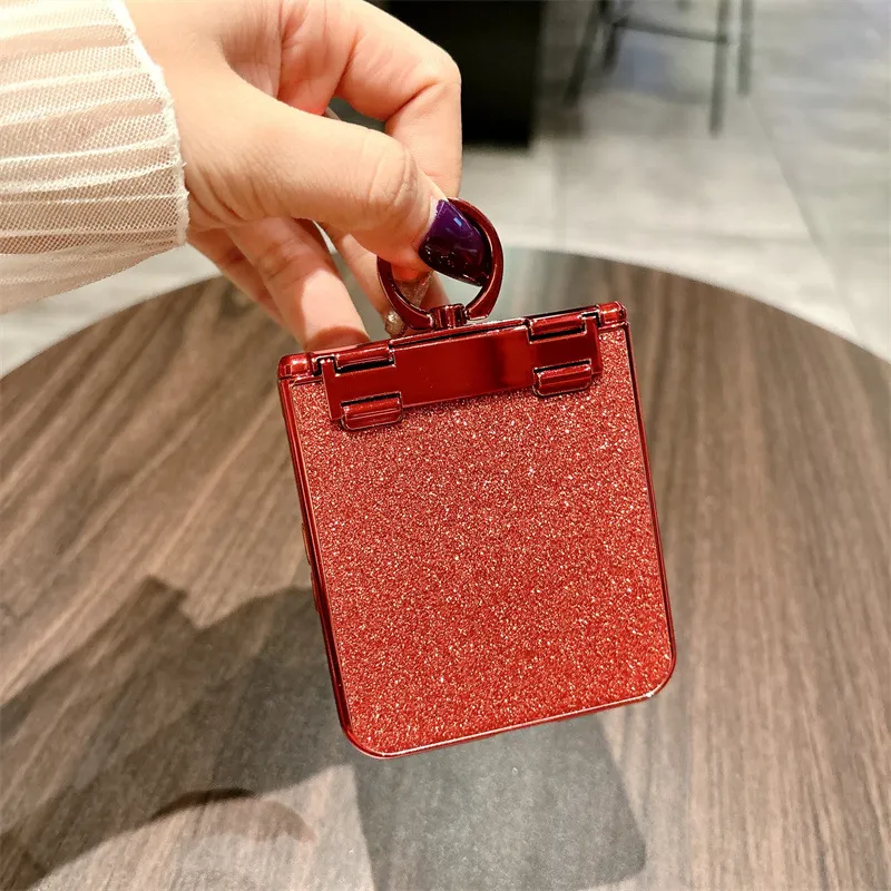 Compatible with Xiaomi MIX Flip2 phone case, glittery full-coverage hinge for drop protection.