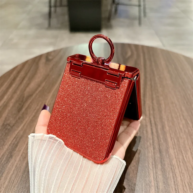 Compatible with Xiaomi MIX Flip2 phone case, glittery full-coverage hinge for drop protection.