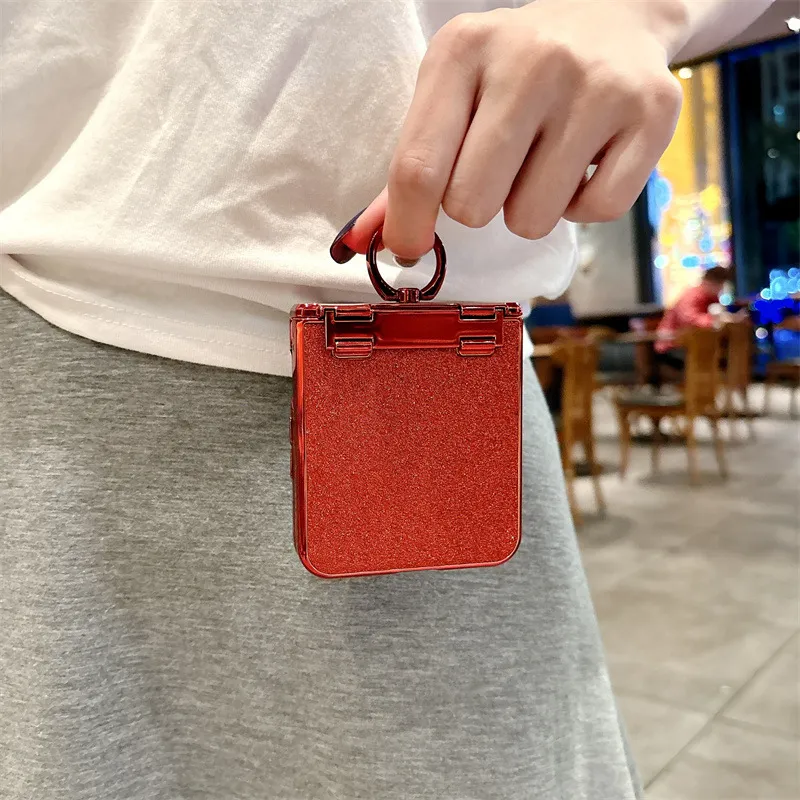 Compatible with Xiaomi MIX Flip2 phone case, glittery full-coverage hinge for drop protection.