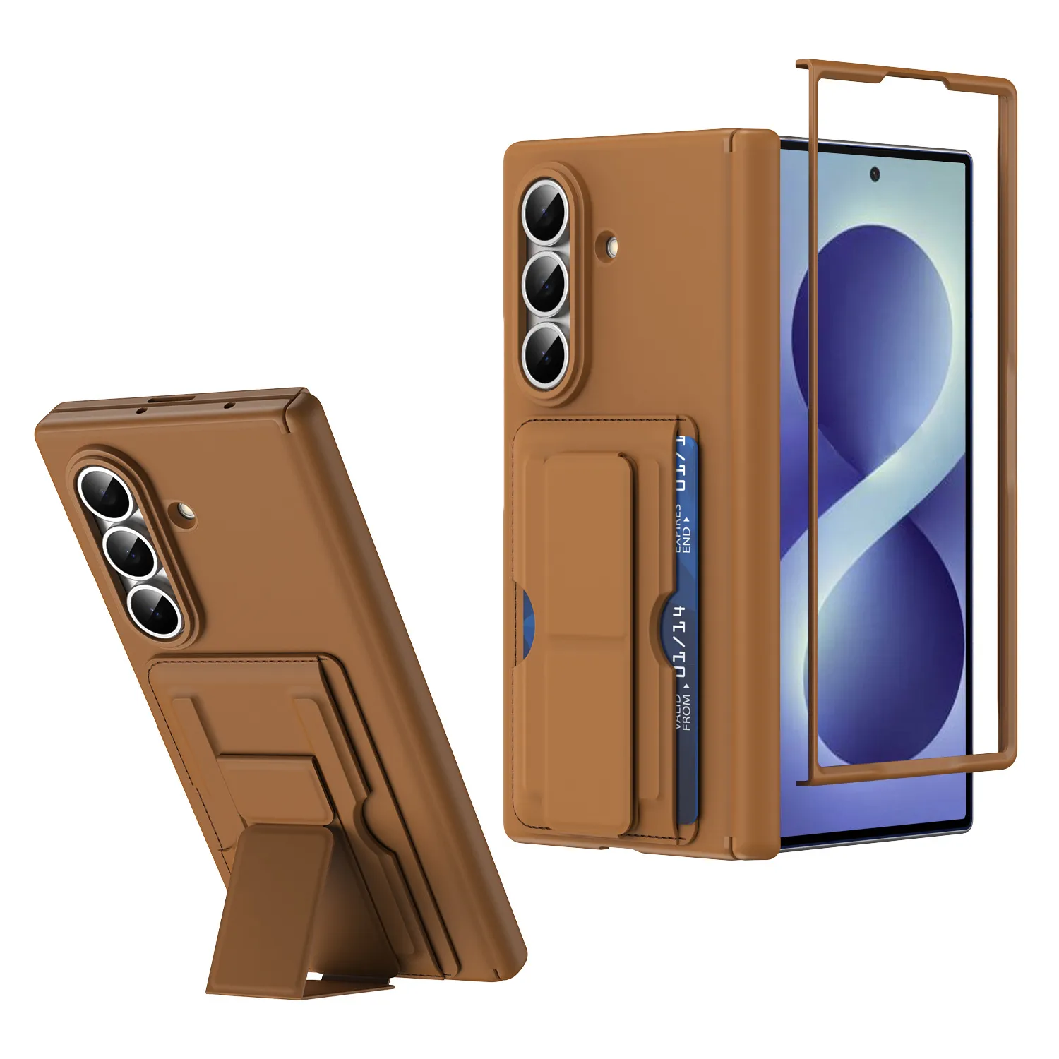 Compatible with Samsung Zfold8 Ultra phone case, foldable screen, SIM card holder, all-in-one protective case.