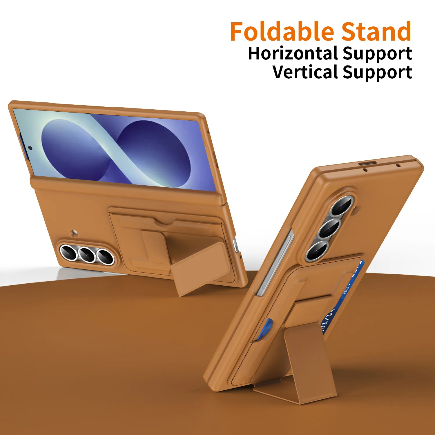 Compatible with Samsung Zfold8 Ultra phone case, foldable screen, SIM card holder, all-in-one protective case.