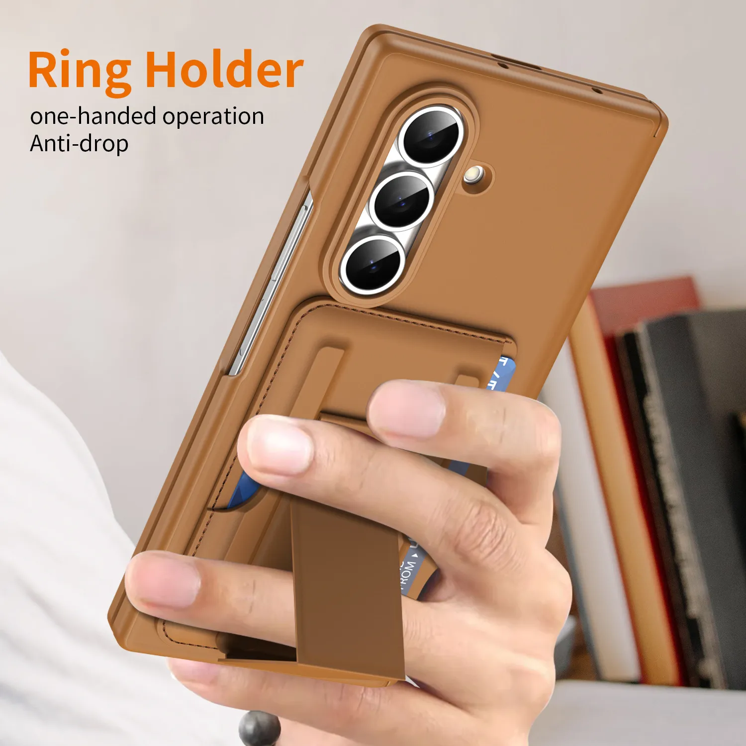 Compatible with Samsung Zfold8 Ultra phone case, foldable screen, SIM card holder, all-in-one protective case.