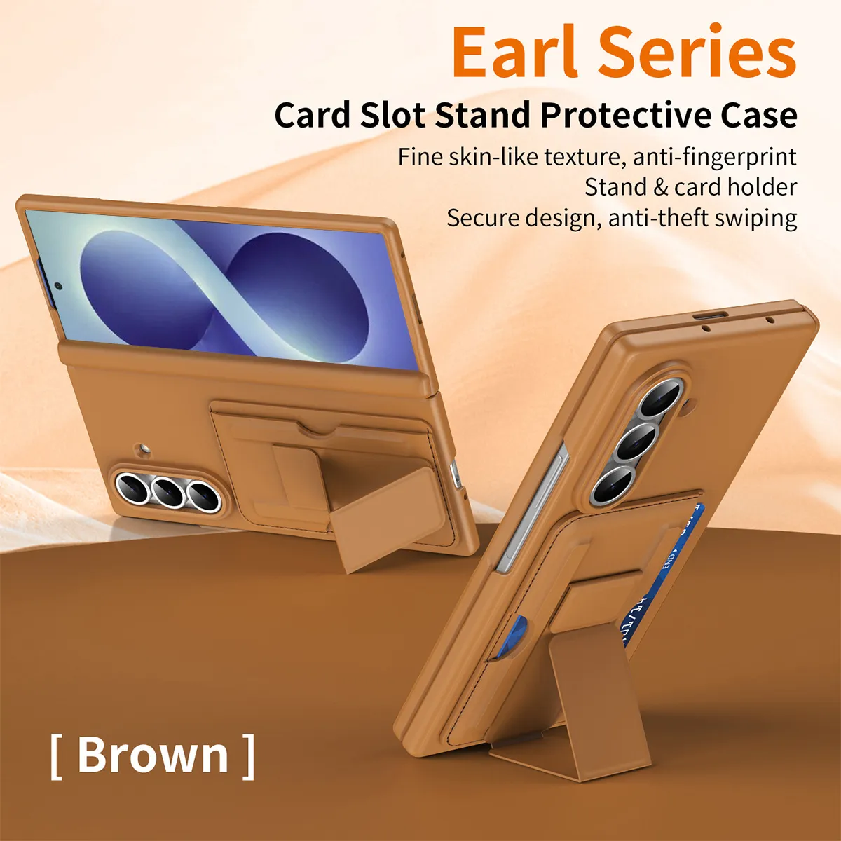 Compatible with Samsung Zfold8 Ultra phone case, foldable screen, SIM card holder, all-in-one protective case.