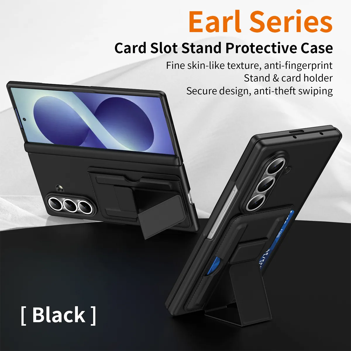 Compatible with Samsung Zfold8 Ultra phone case, foldable screen, SIM card holder, all-in-one protective case.