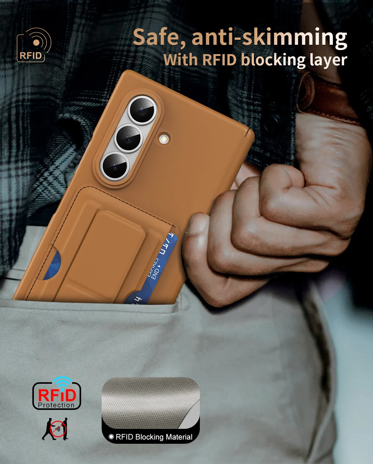 Compatible with Samsung Zfold8 Ultra phone case, foldable screen, SIM card holder, all-in-one protective case.