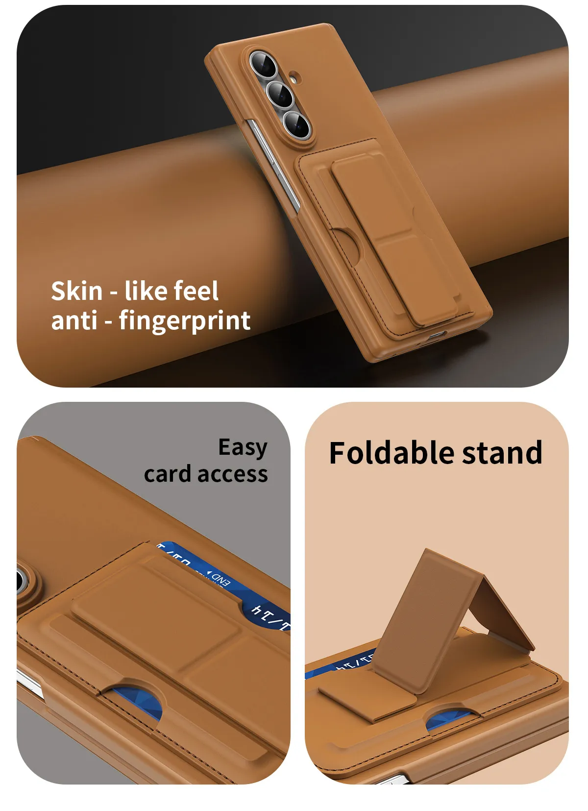 Compatible with Samsung Zfold8 Ultra phone case, foldable screen, SIM card holder, all-in-one protective case.