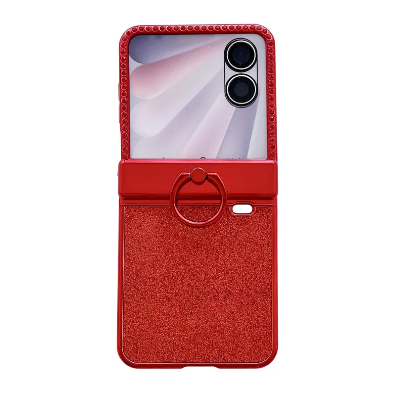 Compatible with Honor Magic V Flip2 phone case, foldable screen ring, luxury diamond-studded drop-proof protective case