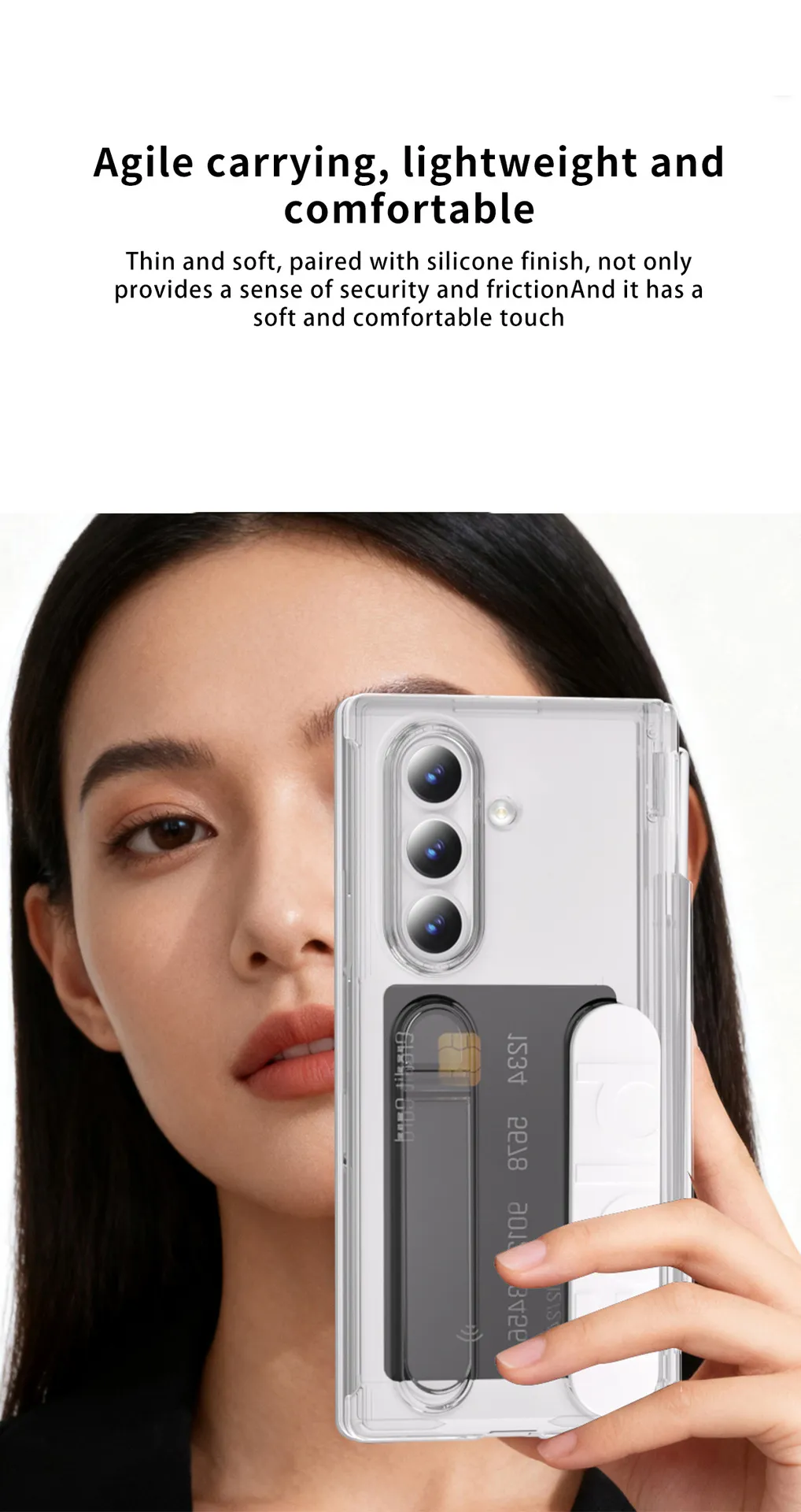 Compatible with Samsung Zfold8 phone case, FOLD7 folding official wrist strap, card slot, pen slot, integrated protective case.