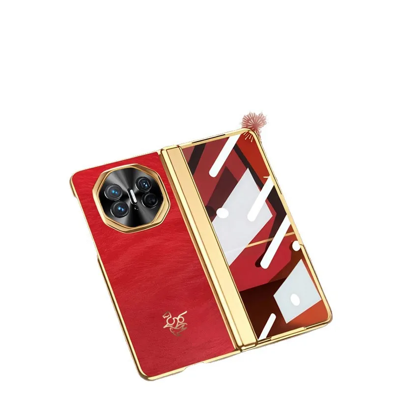 Compatible with Huawei Mate X6 phone case, Year of the Horse new X3 case with integrated screen protector and hinge, full-coverage drop-proof protective case.