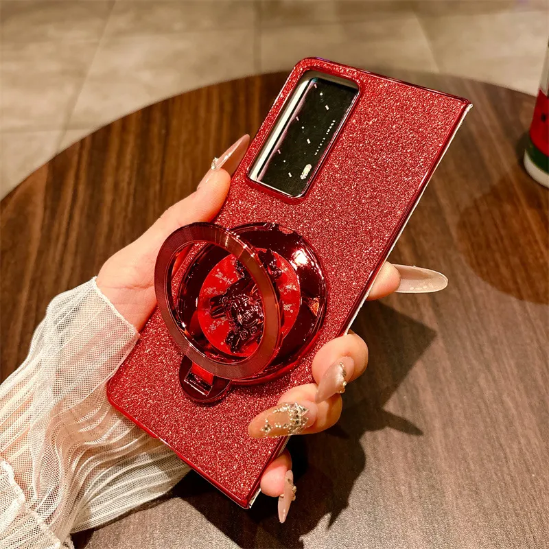 Honor Magic V2 Foldable Screen VS2 Red Year of the Horse New Rotating Ring Anti-drop Protective Case