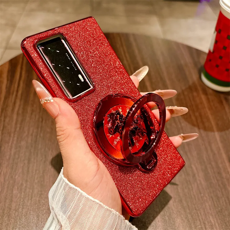 Honor Magic V2 Foldable Screen VS2 Red Year of the Horse New Rotating Ring Anti-drop Protective Case