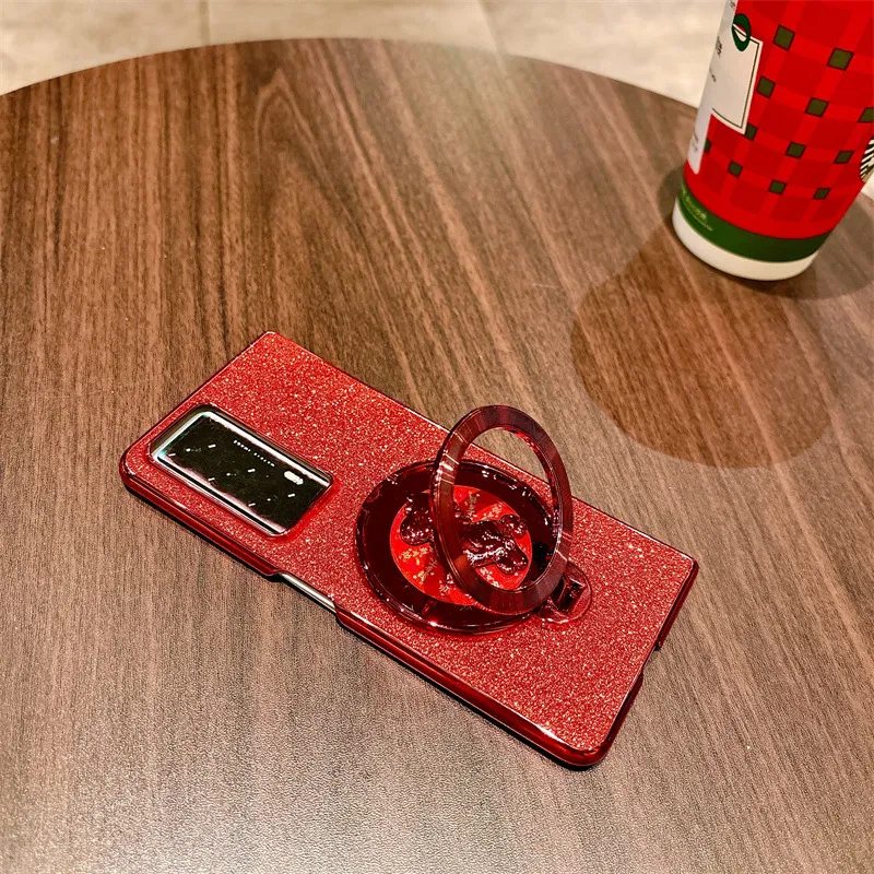 Honor Magic V2 Foldable Screen VS2 Red Year of the Horse New Rotating Ring Anti-drop Protective Case
