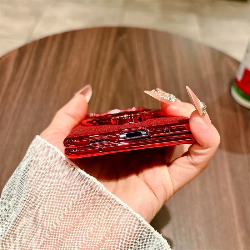 Xiaomi MIX FOLD4 phone case, compatible with Mi Mix Fold 3 foldable screen, Year of the Horse rotating ring, drop-proof case.