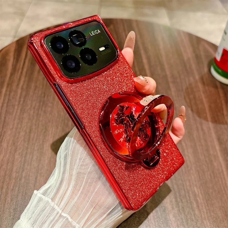Xiaomi MIX FOLD4 phone case, compatible with Mi Mix Fold 3 foldable screen, Year of the Horse rotating ring, drop-proof case.
