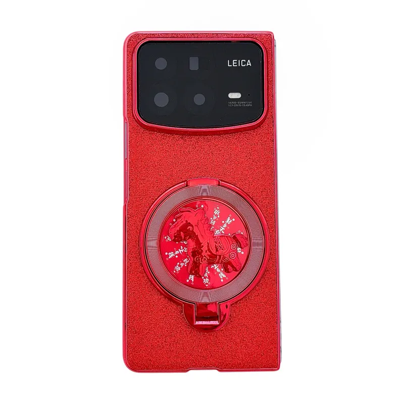 Xiaomi MIX FOLD4 phone case, compatible with Mi Mix Fold 3 foldable screen, Year of the Horse rotating ring, drop-proof case.