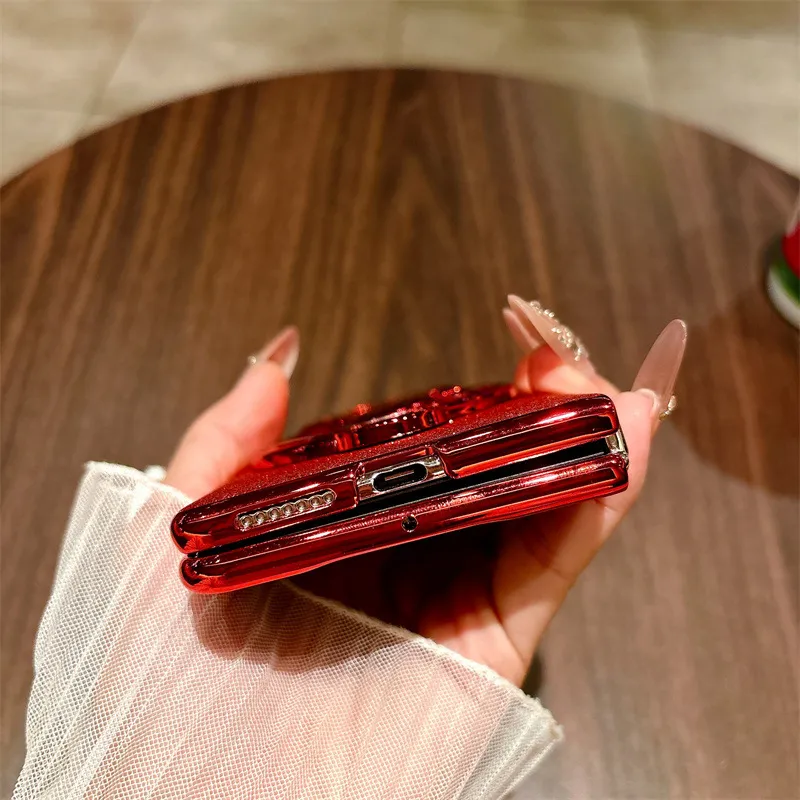 Compatible with Huawei MATE X7 and Mate X5 rotating ring foldable screen, Year of the Horse red anti-drop protective case