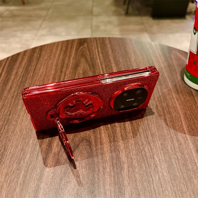 Compatible with Huawei MATE X7 and Mate X5 rotating ring foldable screen, Year of the Horse red anti-drop protective case