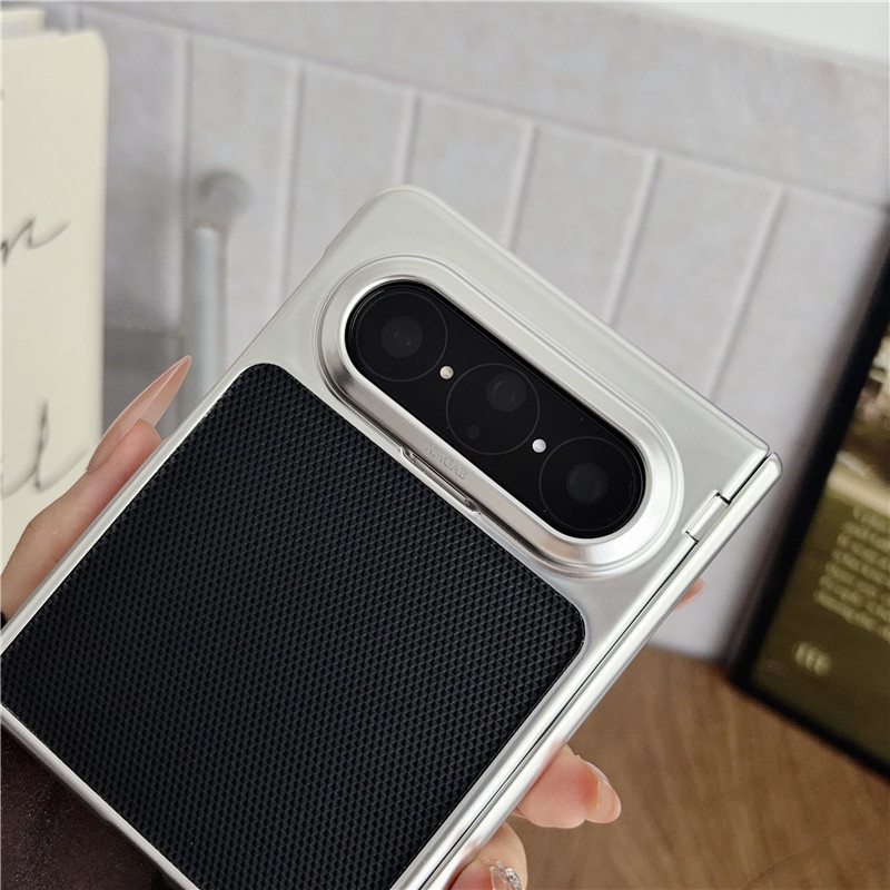Huawei Pura X MAX phone case, PURA X2 foldable screen magnetic Hermes orange electroplated drop-proof design. - Black theme Huawei Pura X MAX