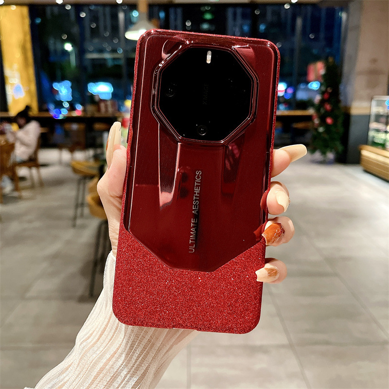 Compatible with Huawei Mate 60 RS phone case, Extraordinary Master MATE60PRO electroplated full-coverage drop-proof protective case - Red Extraordinary Master Crystal Huawei Mate 60