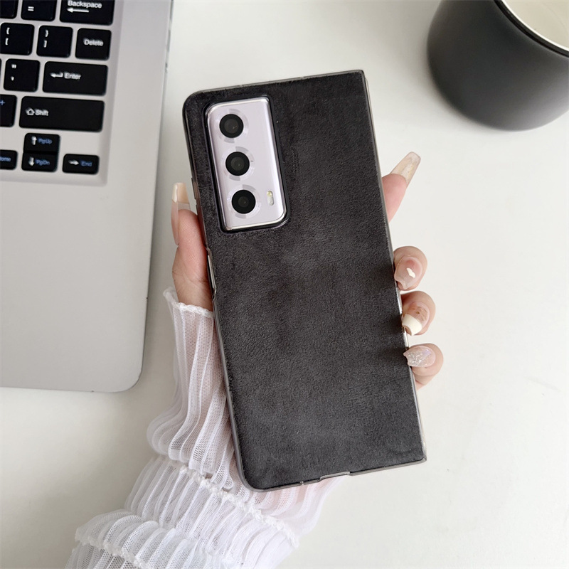 Honor MagicVS2 phone case, ultra-thin folding screen case, suede leather, business full-coverage drop-proof protective case. - Gray Honor MagicVS2