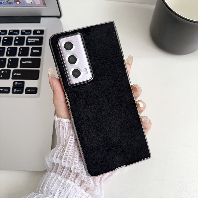 Honor MagicVS2 phone case, ultra-thin folding screen case, suede leather, business full-coverage drop-proof protective case. - Cool Black Honor MagicVS2