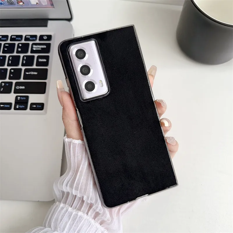 Honor MagicVS2 phone case, ultra-thin folding screen case, suede leather, business full-coverage drop-proof protective case. - Cool Black Honor MagicVS2