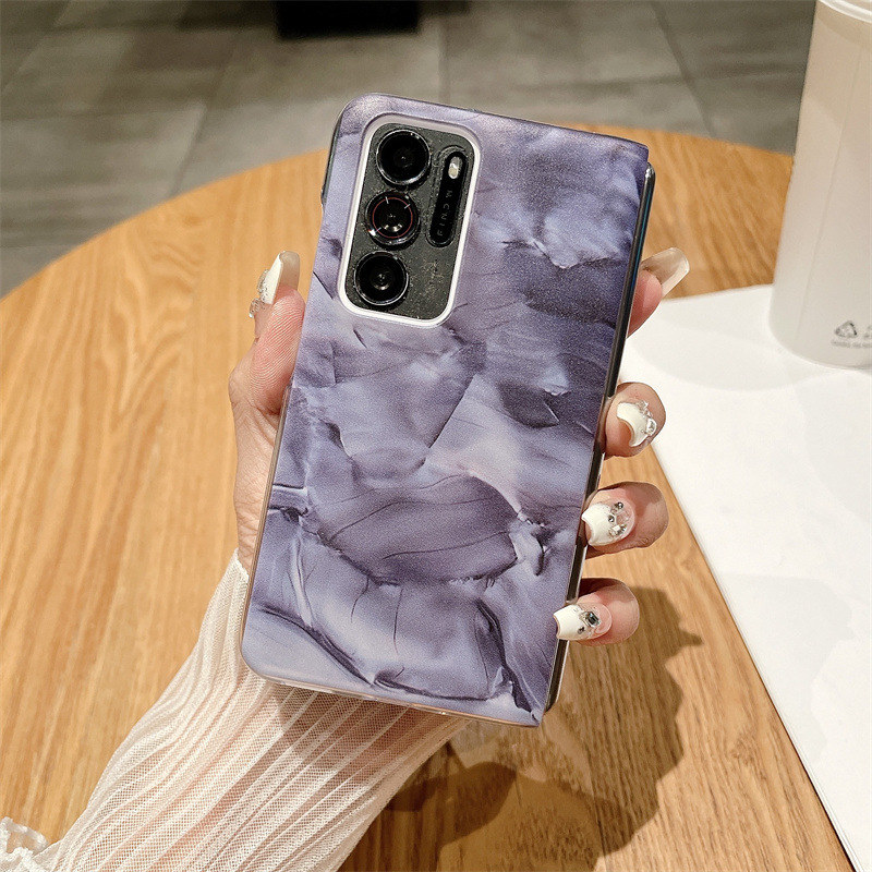 Compatible with OPPO Find N2 foldable phone case, FIND N2 ultra-thin minimalist drop-proof protective case - Purple Rococo OPPO Find N2