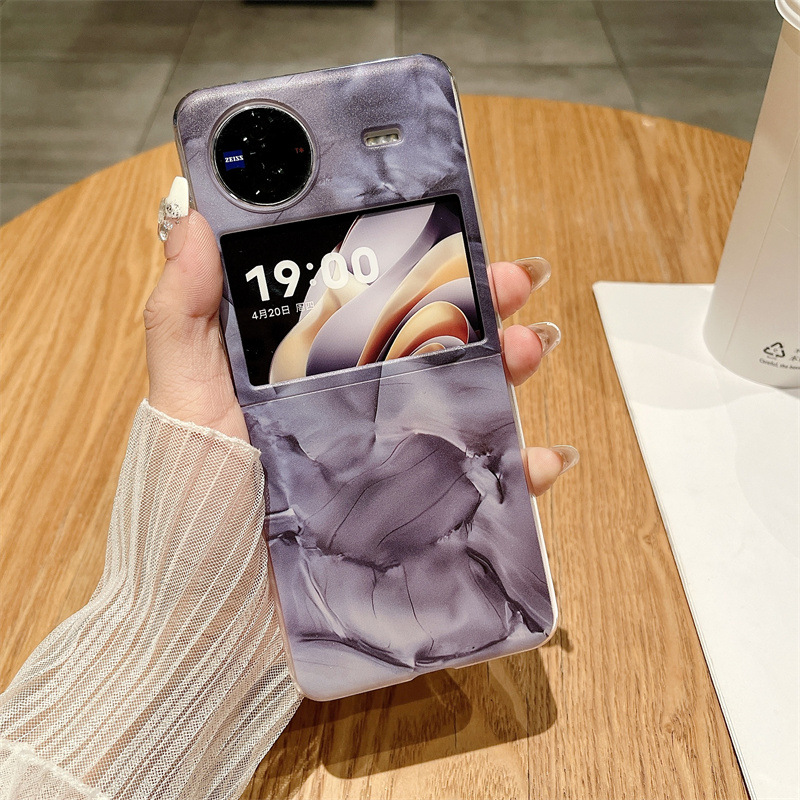 Compatible with vivo x Flip phone case, ultra-thin and minimalist 5G official anti-drop case for foldable screen protection. - Purple Rococo VIVO x flip
