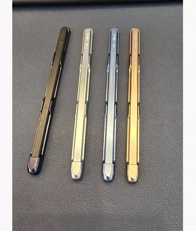 Compatible with Samsung ZFold 4 phone case, S Pen stylus, FOLD4 pen slot, ultra-thin solid color full-coverage protective case - gold 