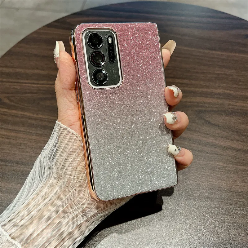 Compatible OPPO Find N phone case, foldable screen, FINDN handheld wrist strap, glitter stand, drop-proof protective case - Pink starry wristband OPPO Find N