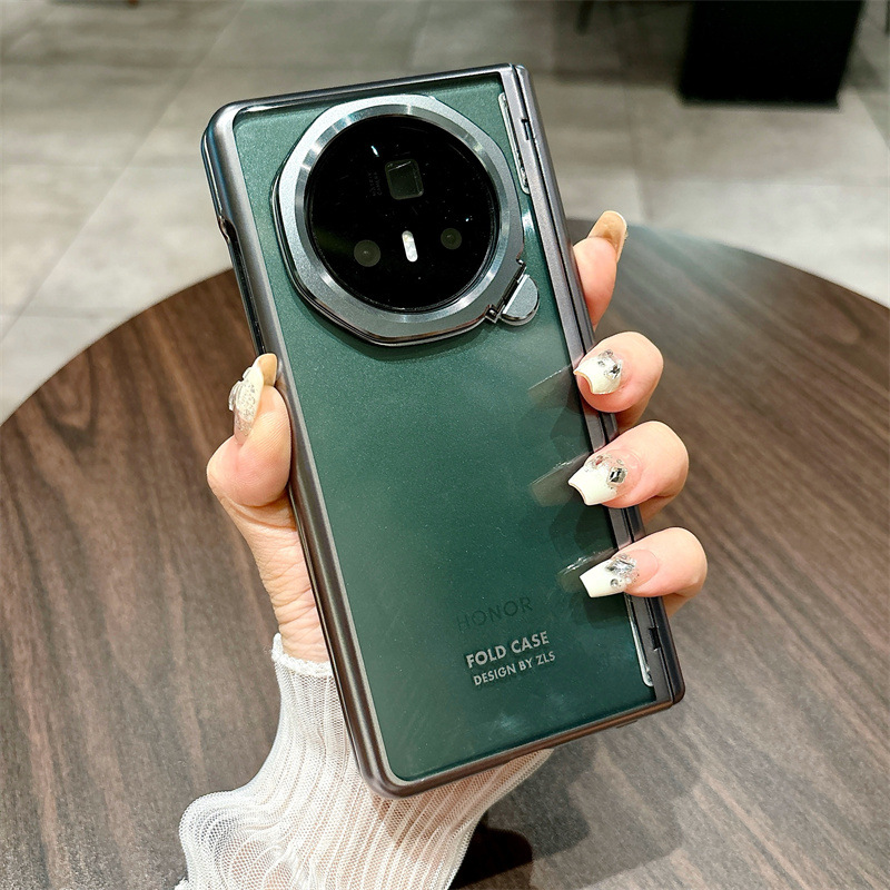 Honor MagicV3 Phone Case Electroplated Transparent MagicV3 Ultra-thin Full Coverage Hinge Drop-proof Protective Leather Case - Gunplaque Phantom Honor MagicV3