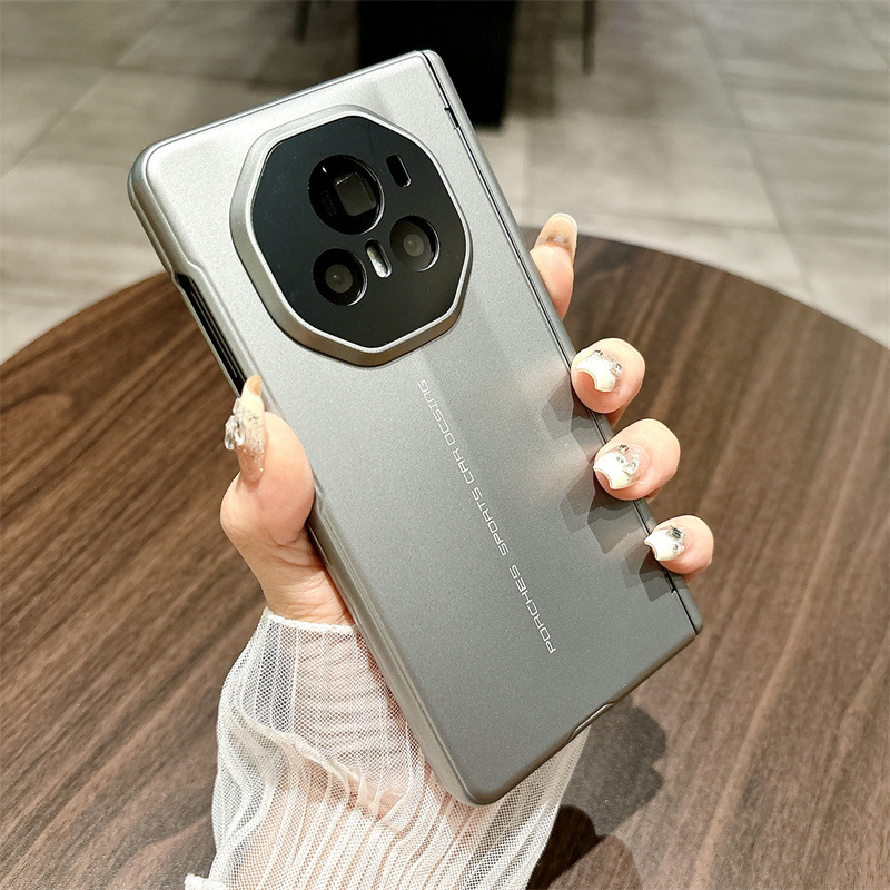 Honor MagicV3 Phone Case, Porsche Design, Ultra-Thin Full Coverage Hinge, Drop-Proof Protective Leather Case - Gunmetal Exclusive Honor MagicV3