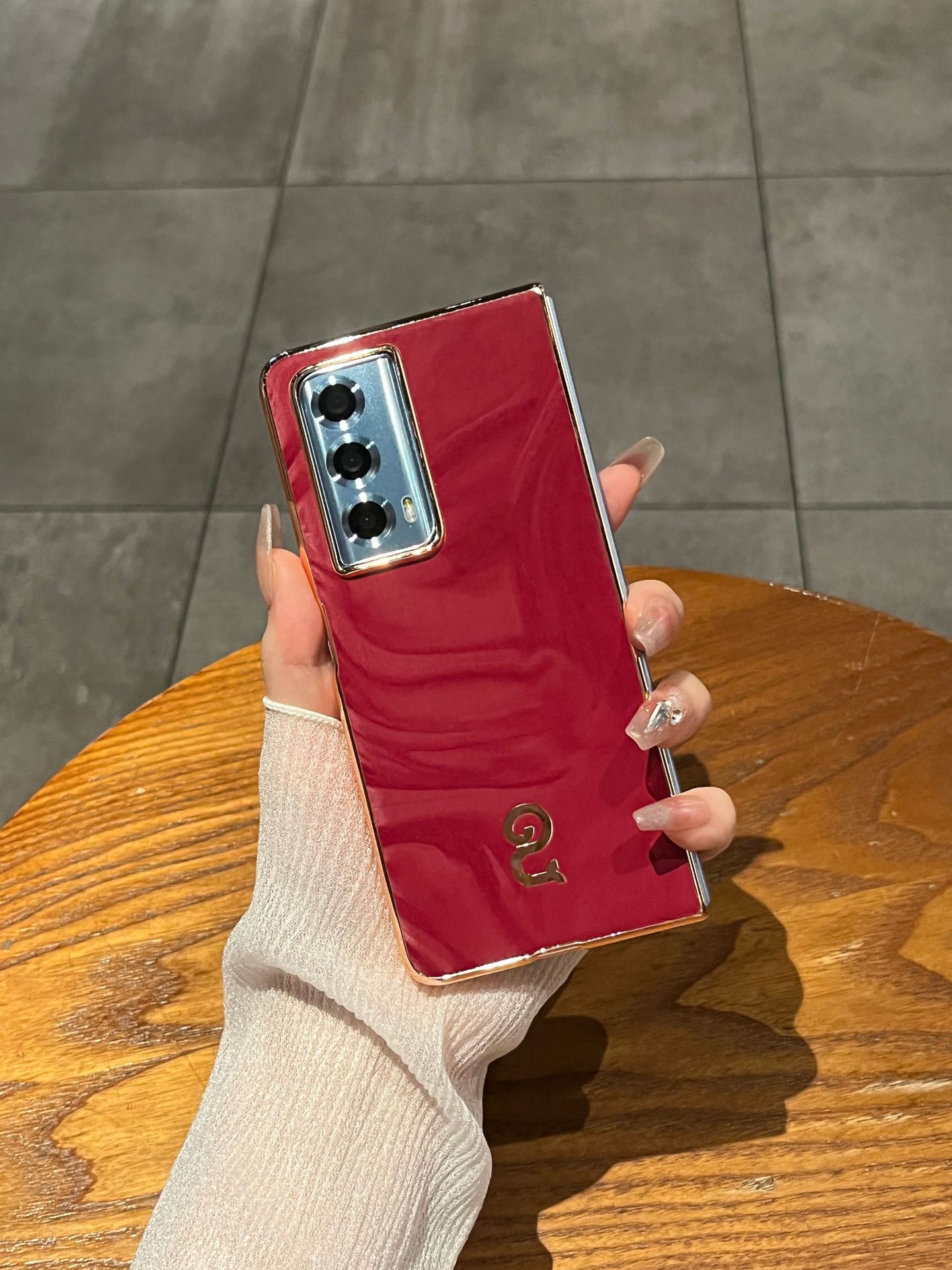 Honor MagicVS2 phone case, foldable screen case, VS2 Year of the Snake red electroplated ultra-thin anti-drop protective case, applicable to all phones. - Red Year of the Snake Limited Edition Honor MagicVS2