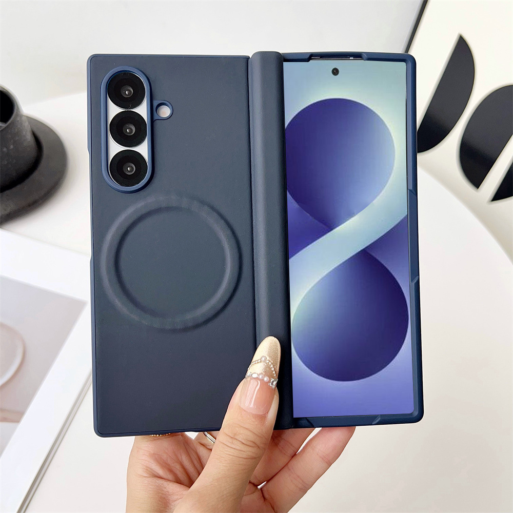 Compatible with Samsung Zfold8 Ultra phone case, official magnetic case and screen protector, all-in-one full-coverage drop protection. - Blue Jazz zfold8utrla