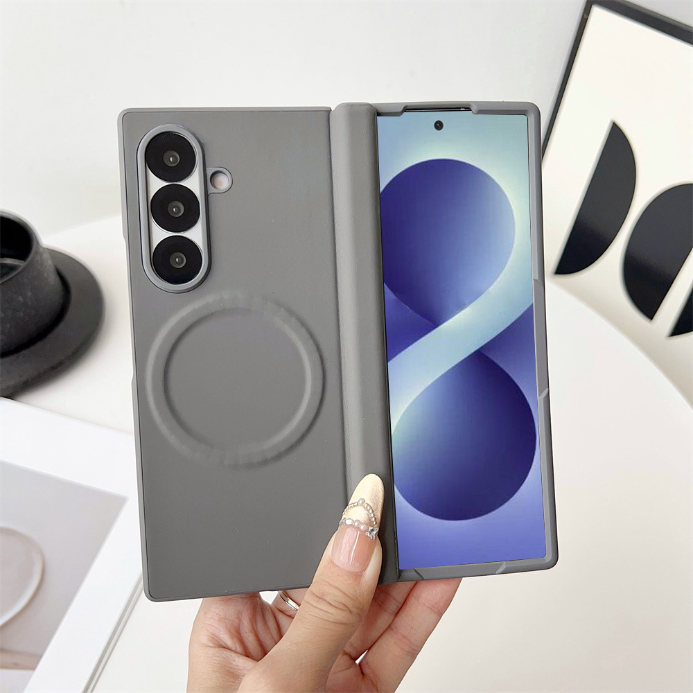 Compatible with Samsung Zfold8 Ultra phone case, official magnetic case and screen protector, all-in-one full-coverage drop protection. - Grey Jazz zfold8utrla